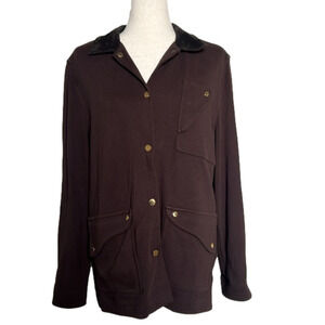 Lauren‎ Ralph Lauren Chocolate Brown Quilted Barn Jacket -Size Medium